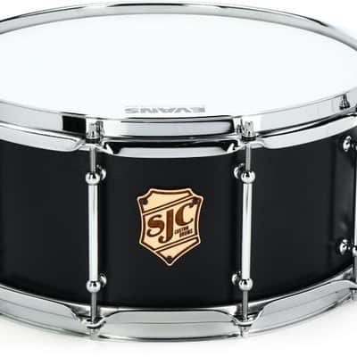 SJC Custom Drums Tour Series Snare Drum - 6.5-inch x 14-inch  Matte Black image 2