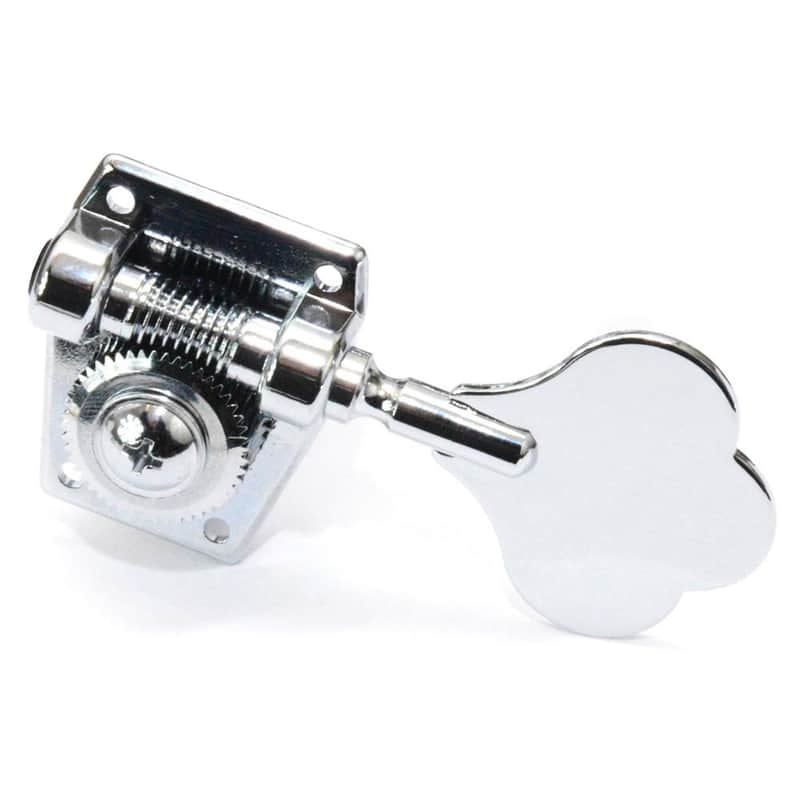 Graph Tech PRB-4401-C0 Ratio Tuning Machines, 4-In-Line Bass, Chrome Clover Leaf image 1