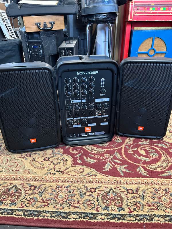 JBL EON208P Portable 8-Channel PA System 2010s - Black image 1
