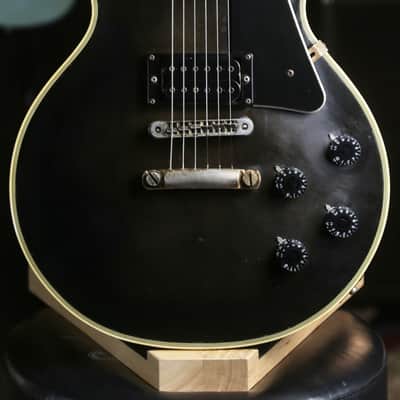 Rare 1970s Aria Pro II Les Paul Custom, Made in Japan - Transparent Black image 3
