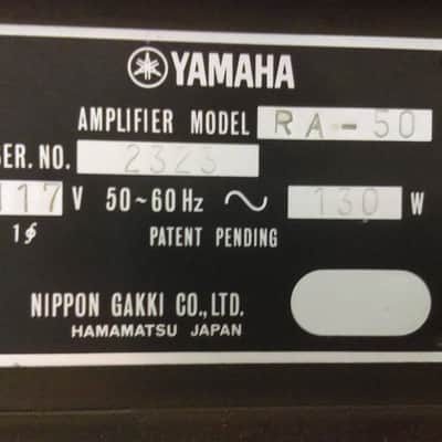 Yamaha RA 50 Vintage Rotating Leslie Style Solid State Amplifier 50W image 5