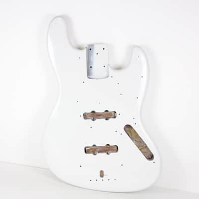 1972 Vintage Fender Jazz Bass 4-Bolt BODY White Re-fin 1970s USA