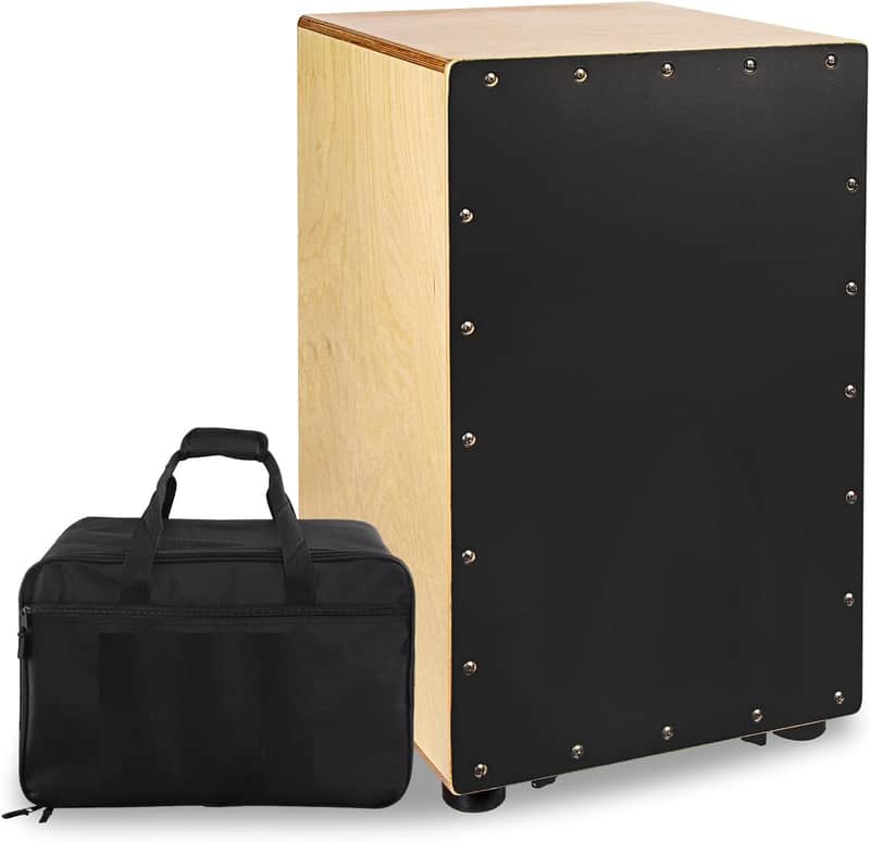 Cajon BOX Drum-Wooden Percussion Box musical instrument bass drum box acoustic box drum beat box with Internal Adjustable Guitar Strings cajon drum set package image 1