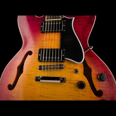 Heritage Custom Core Collection H-535 Dark Cherry Sunburst with Case - Serial # HC1231030 image 6