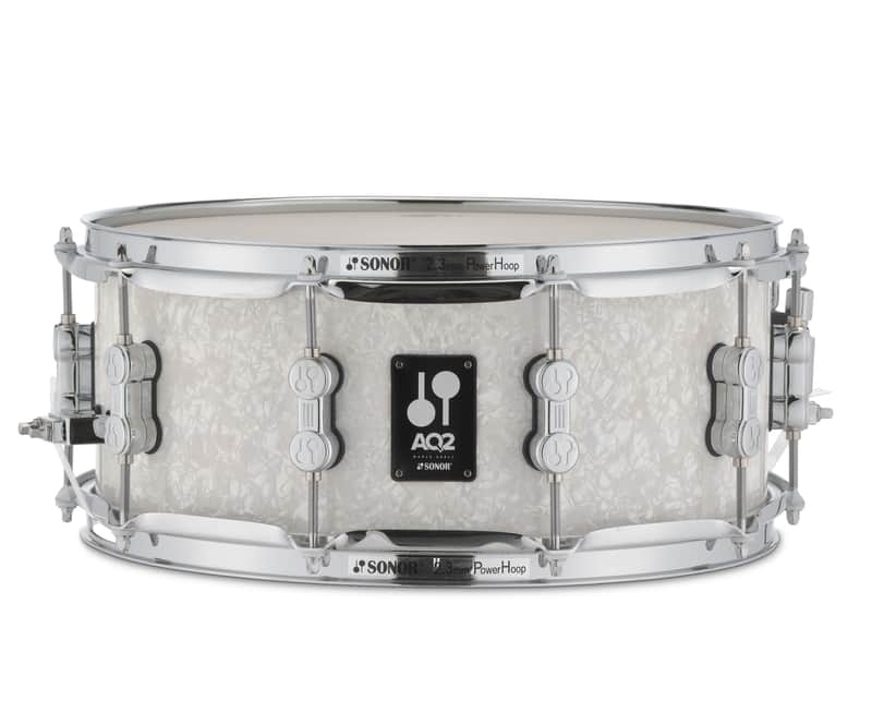 Sonor AQ2 Maple 14" Snare Drum , White Marine - IN STOCK image 1