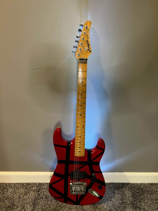 *EXTREMELY RARE* Lotus EVH Super Strat 1987 - Red and Black W/ Hardshell case image 1