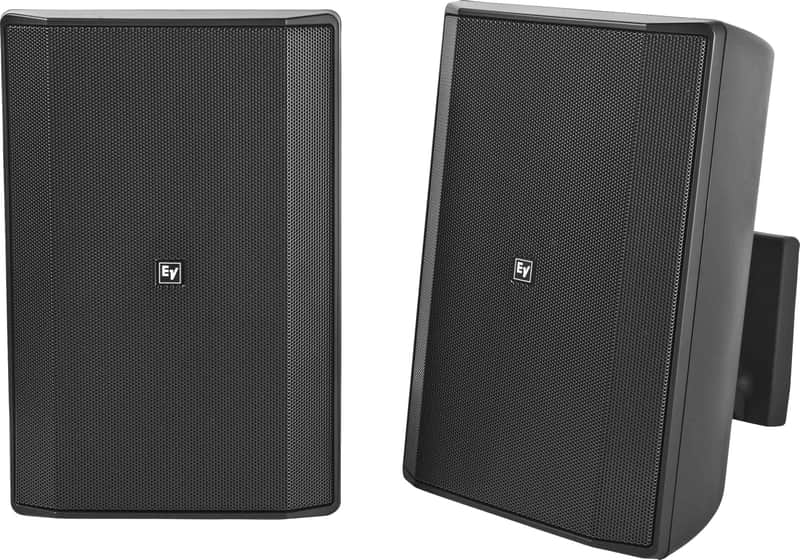 Electro-Voice EVID-S8.2TB Speaker 8” Cabinet 70/100v Ip54. Pair Only, Black image 1