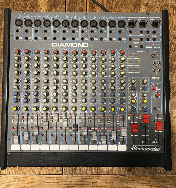 Studiomaster Diamond Pro 12-3 1990s - Grey / Black image 1
