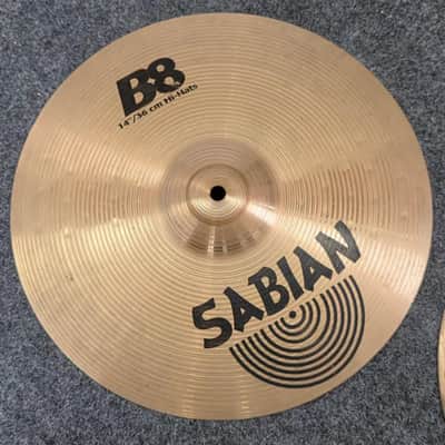 Used Sabian B8 Hi Hat Cymbals 14" - Good image 3