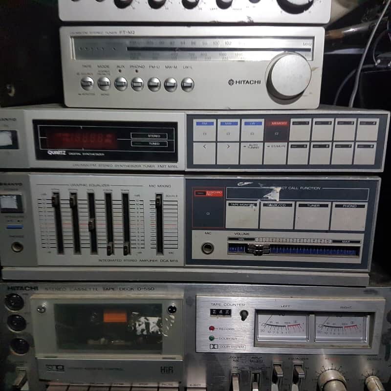 80's SANYO AMP & TUNER / RECEIVER image 1