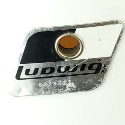 Ludwig 16x16"White Cortex Floor Tom Drum Vintage 80s Black/White Rocker 4Ply USA image 2