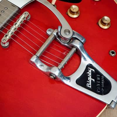 1991 Epiphone Casino Electric Guitar Cherry w/ Bigsby & Case, Pre-Elitist, Japan Terada imagen 10