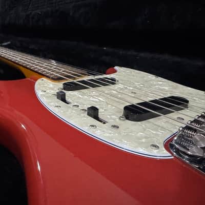 1995 Fender MG-69 Mustang Reissue - Fiesta Red - Made in Japan (MIJ) - Includes Hardshell Case image 15
