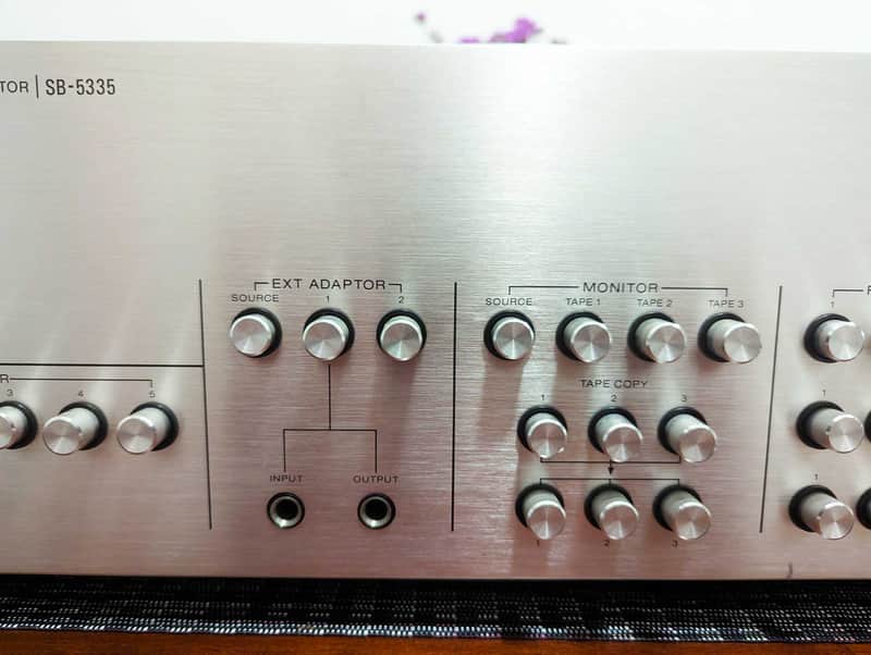 Sony SB-5335 Audio Selector: Input/Tape/Phono, 3 Amps, 5 Speakers