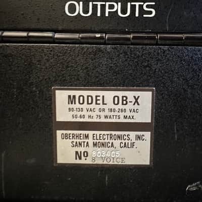 Oberheim OB-X 8-voice synthesizer w/ Encore MIDI 1979-80 - Black