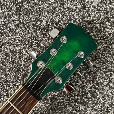 Oasis 'All Around the World' Video Replica Guitar Noel Gallagher Be Here Now 1997 Green image 5