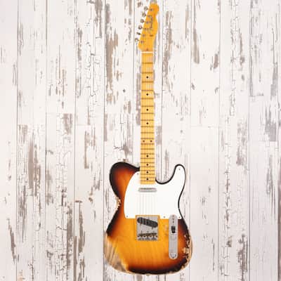 Fender Custom Shop LTD '58 Telecaster - Heavy Relic Faded Aged Chocolate 3-Tone Sunburst image 4