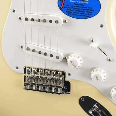 Fender Jimmie Vaughan Tex-Mex Strat Olympic White Maple Fingerboard image 3