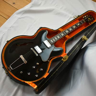 RARE! 1968 Gibson ES-335TD Custom Colour Factory Black w/OHSC & Paperwork image 3