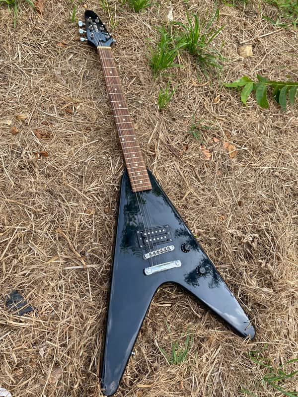 Mahar Flying V - Black Gloss Full Size Electric Guitar image 1