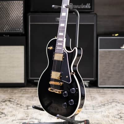 Epiphone Les Paul Custom Electric Guitar - Ebony with Gig Bag image 12