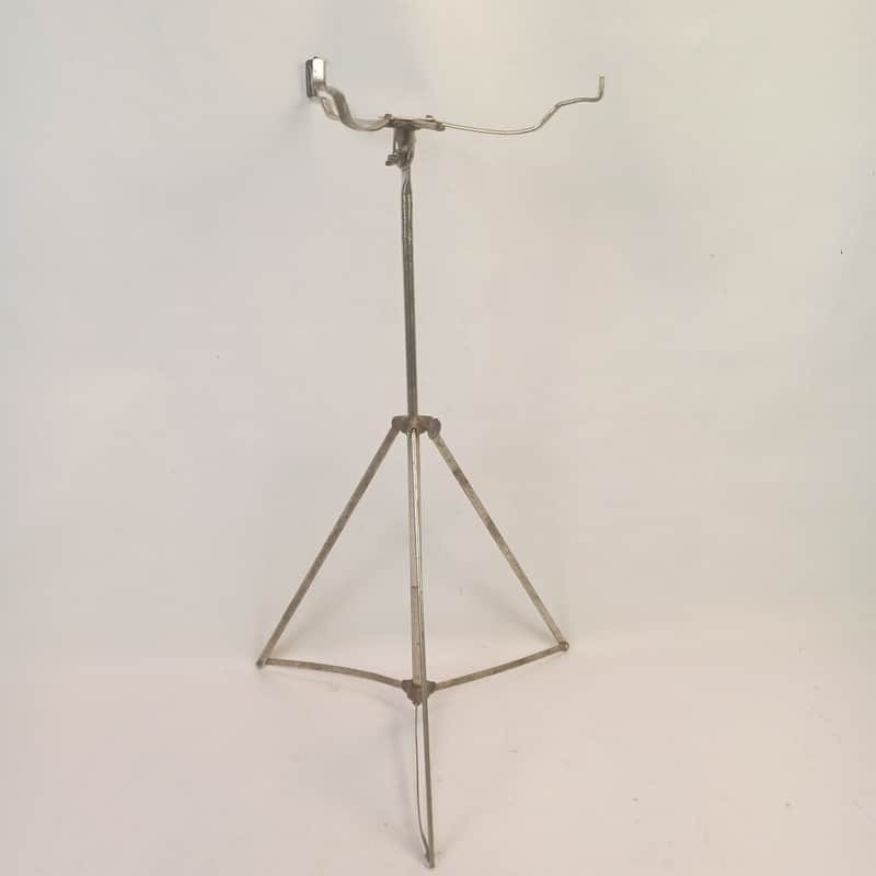 Slingerland #848 Snare Drum Stand "Standard" 1941 Pre-WW2 Nickel Tripod+Basket image 1