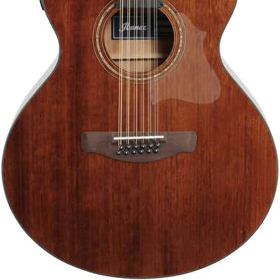Ibanez AE2912 Acoustic-Electric Guitar, Natural Low Gloss, Open Box (Good) image 2
