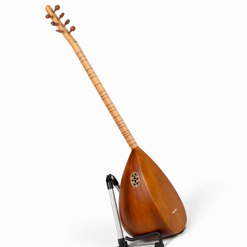 Turkish Long Neck Saz Cherry Wood with Pickup & Classic Spruce Top image 1