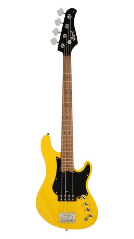 Cort GB Short Scale Bass Guitar w/Gig-bag. Yellow Crush image 1