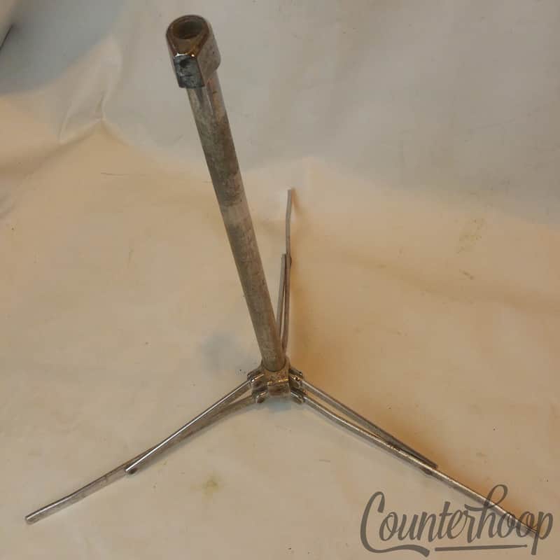 *Ludwig 1400 Tripod Base Cymbal Stand Part Buddy Rich Model USA Chrome Hardware* image 1