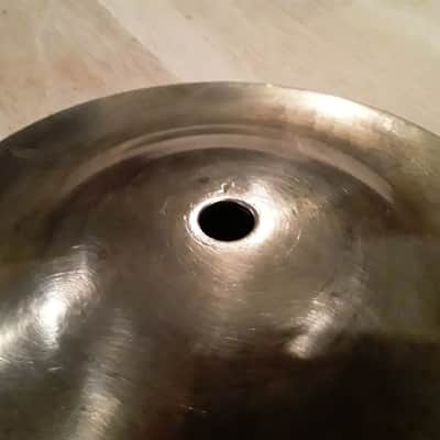 (Very Rare) Vintage Ufip Flat Edge Ice Bell Cymbal with Natural Patina - Very Well Made image 3