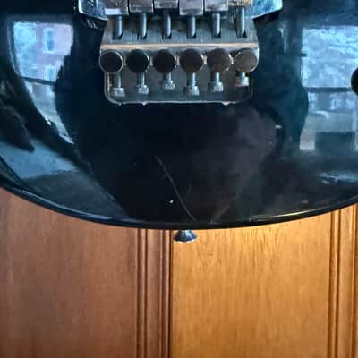 Washburn G-2V 1980s - Black w/Hard Shell Case image 8