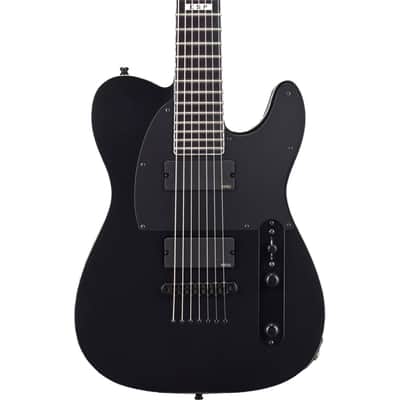 ESP E-II T-B7 Baritone Electric Guitar - Black Satin image 1