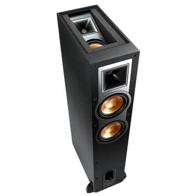Klipsch Reference R-26FA Floorstanding Speaker, Black image 1