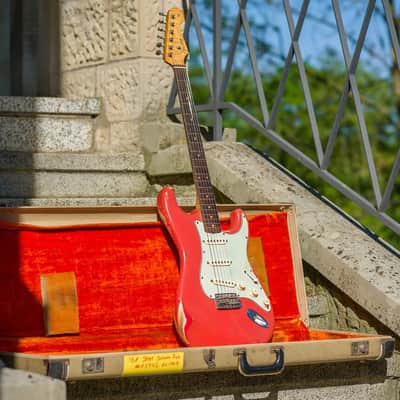 Fender Stratocaster 1961 - Fiesta Red STUNNING FLAMED NECK image 5