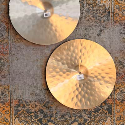 Zildjian K FAT HATS 15” Hihats IMMACULATE Cond! Very DARK Version! 1150 1496 g DON’T Pay $720 & Guess!! image 2
