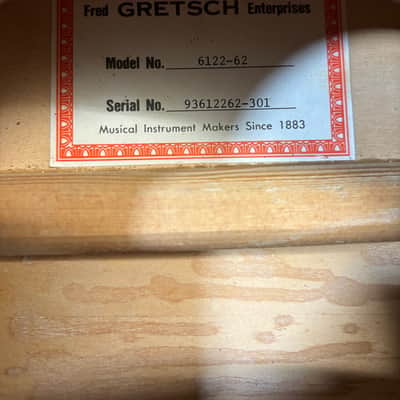 1993 Gretsch G6122-1962 Country Classic II Walnut Hollow Body Guitar with Case image 18