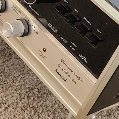 Sansui Vintage Sansui 350A stereo receiver 1976 - Black image 5