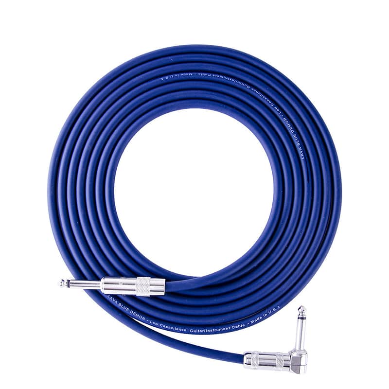 Lava Cables Blue Demon Instrument Cable - 12' straight to straight image 1