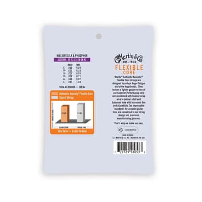 Martin MA130FX Authentic Acoustic Flexible Core Silk and Phosphor Guitar Strings. 11-47 Bild 2
