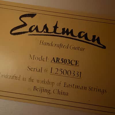 Eastman AR503CE 16" Archtop Electric Guitar in Classic Finish w/ Hard Case & Free Pro Setup image 18