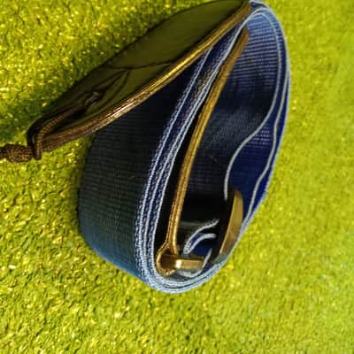 55" Blue nylon web Guitar Strap 2" wide - Blue image 4