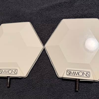 Simmons SDX Symbal pads 1987-1999 - White image 2