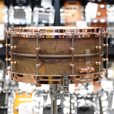 Ludwig 6.5x14" Copperphonic w/ Copper Hardware & Tube Lugs LC663TC image 9