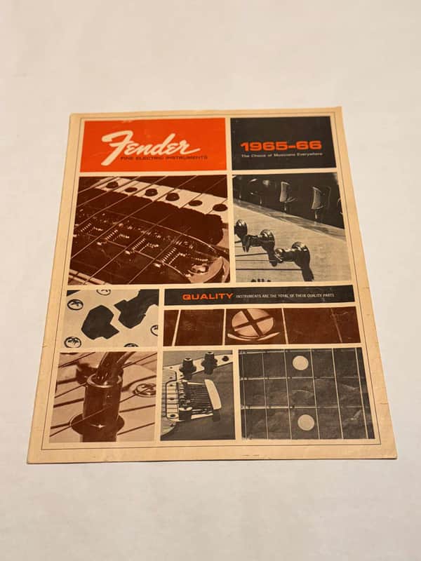 Fender ORIGINAL Fine Electric Instruments Catalog 65-66 image 1
