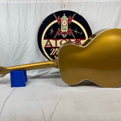 Kay K130 K-130 Archtop Guitar with Chipboard Case 1950s - Gold / Goldtop image 8