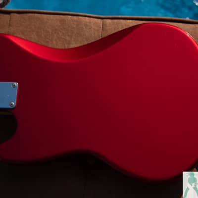2011 Fender MG-69 '69 Mustang Reissue - Candy Apple Red w Matching Headstock - Pro Set Up w Perfect Frets/Action/Intonation! image 4