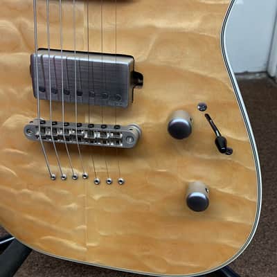 DEAN Exile Select 7-string Quilt Maple electric GUITAR NEW Satin Natural - EMGs image 3