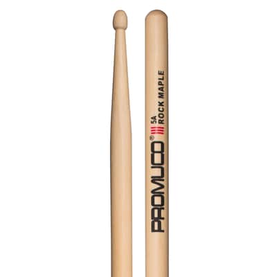 Promuco 5A Rock Maple Wood Tip Drumsticks image 2