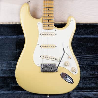 Fender Custom Edition ST57-140YM Yngwie Malmsteen Signature Stratocaster MIJ 1994 Pearl Yellow White Scalloped Japan Fujigen w/ OHSC image 1